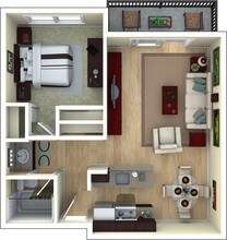 1 Bed 1 Bath Small 1003 1003 floor plan